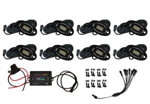 Rock Light XL 8 Piece Kit - 24 LED RGBW - Colorfuse Bluetooth