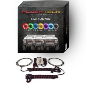 GMC Canyon V.3 Fusion Color Change LED Halo Headlight Kit 2015-2018