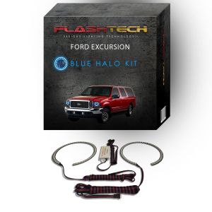 Ford Excursion 2000-2004 Blue LED Halo Headlight Kit