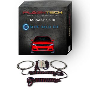 Dodge Charger 2015-2019 Blue LED Halo Headlight Kit
