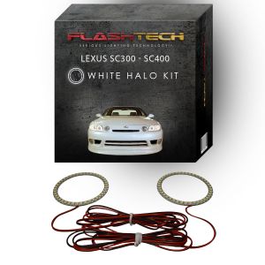 Lexus SC300/400 White LED Halo Headlight Kit 1992-2002