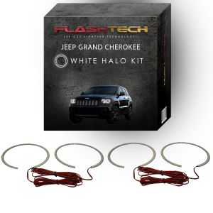 Jeep Grand Cherokee White LED Halo Headlight Kit 2011-2013