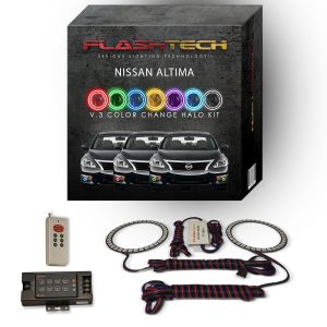 Nissan Altima Sedan 2013-2015 V.3 Fusion Color Change LED Halo Fog light Kit with RF Remote