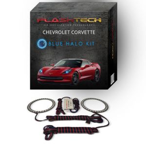 Chevrolet Corvette 2014-2016 Blue LED Halo Headlight Kit