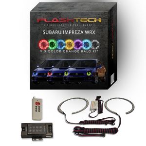 Subaru Impreza WRX 2002-2003 V.3 Fusion Color Change LED Halo Headlight Kit with RF Remote