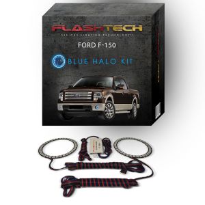 Ford F150 Projector 2013-2014 Blue LED Halo Fog light Kit