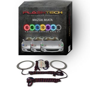 Mazda Miata V.3 Fusion Color Change LED Halo Headlight Kit 2001-2005