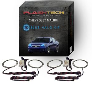 Chevrolet Malibu 2004-2007 Blue LED Halo Headlight Kit