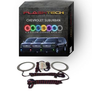 Chevrolet Suburban V.3 Fusion Color Change LED Halo Fog Light Kit 2007-2013