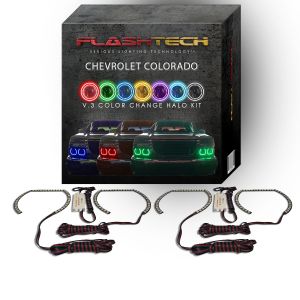 Chevrolet Colorado V.3 Fusion Color Change LED Halo Headlight Kit 2004-2012