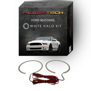 Ford Mustang Projector White LED Halo Headlight Kit 2010-2014