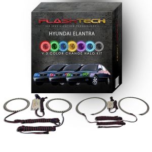 Hyundai Elantra V.3 Fusion Color Change LED Halo Headlight Kit 2001-2003