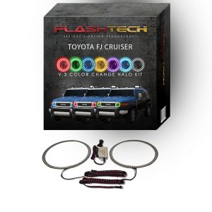 Toyota FJ Cruiser V.3 Fusion Color Change LED Halo Headlight Kit 2007-2013
