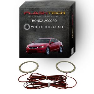 Honda Accord Coupe White LED Halo Headlight Kit 2008-2010