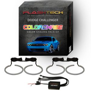 Dodge Challenger Projector ColorChase LED Halo Headlight Kit 2015+