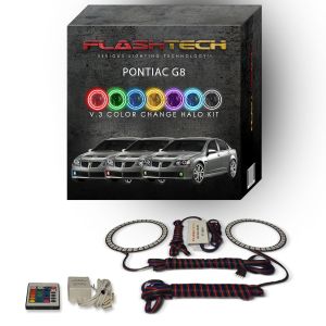 Pontiac G8 2008-2009 V.3 Fusion Color Change LED Halo Fog light Kit with IR Remote