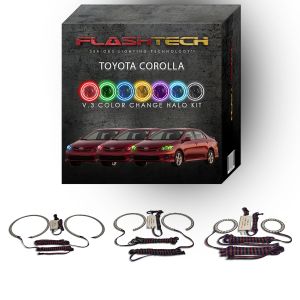 Toyota Corolla V.3 Fusion Color Change LED Halo Headlight Kit 2009-2010