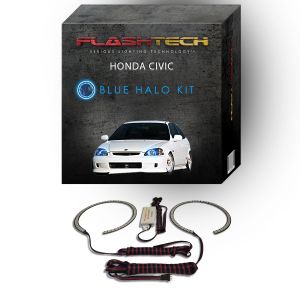 Honda Civic 1996-1998 Blue LED Halo Headlight Kit