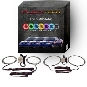Ford Mustang V.3 Fusion Color Change LED Halo Headlight Kit 1999-2004