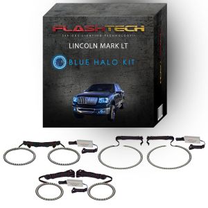 Lincoln Mark LT V.3 Fusion Color Change Headlight & LED Halo Fog Light Kit 2006-2008 Blue LED Halo Headlight and Fog light Kit