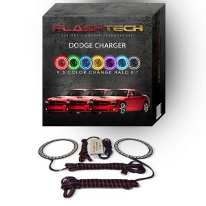 Dodge Charger V.3 Fusion Color Change LED Halo Fog Light Kit 2005-2010