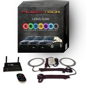Lexus IS300 2001-2005 V.3 Fusion Color Change LED Halo Fog light Kit with Wifi Remote