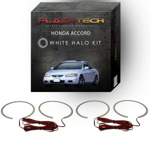 Honda Accord White LED Halo Headlight Kit 1998-2002