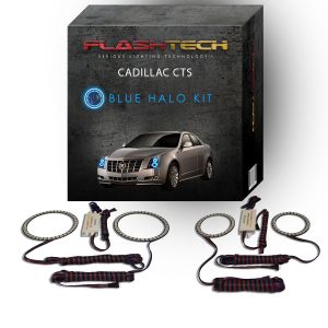 Cadillac CTS 2008-2013 Blue LED Halo Headlight Kit