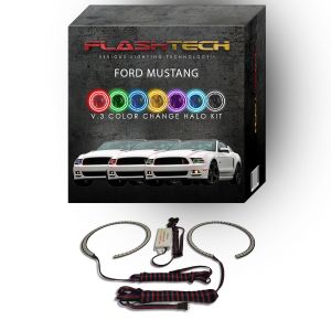 Ford Mustang Projector V.3 Fusion Color Change LED Halo Headlight Kit 2010-2014
