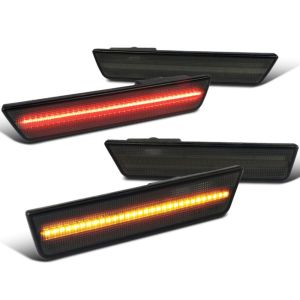 2008-2014 DODGE CHALLENGER FLASHTECH LED SIDEMARKER SET SMOKED