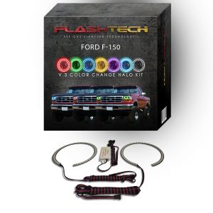 Ford F-150 V.3 Fusion Color Change LED Halo Headlight Kit 1992-1996