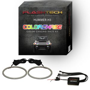 Hummer H3 ColorChase LED Halo Headlight Kit 2006-2010