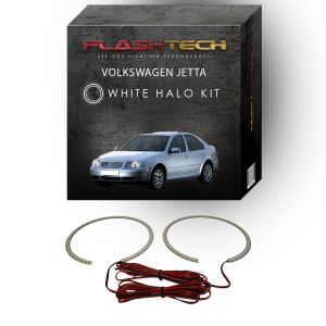 Volkswagen Jetta White LED Halo Headlight Kit 1999-2004