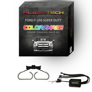 Ford 250 / Ford F350 ColorChase LED Halo Fog Light Kit 2011-2015