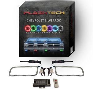 Chevrolet Silverado 2003-2006 V.3 Fusion Color Change LED Halo Fog light Kit with RF Remote