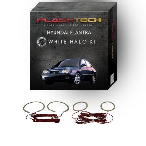 Hyundai Elantra White LED Halo Headlight Kit 2001-2003