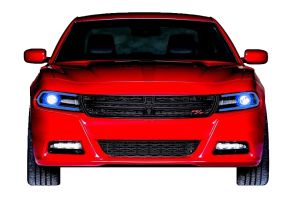 Dodge Charger 2015-2019 Blue LED Halo and DRL Headlight Kit