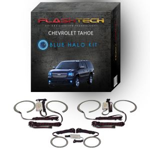 Chevrolet Tahoe V.3 Fusion Color Change Headlight & LED Halo Fog Light Kit 2007-2013 Blue LED Halo Headlight and Fog light Kit