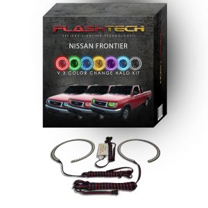 Nissan Frontier V.3 Fusion Color Change LED Halo Headlight Kit 1998-2000
