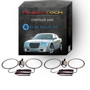 Chrysler 300c 2005-2010 Blue LED Halo Headlight Kit
