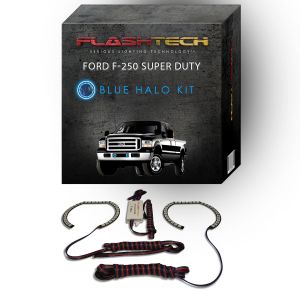 Ford 250 /Ford F350 V.3 Fusion Color Change Halo Fog Light kit 2005-2007 Blue LED Halo Fog light Kit