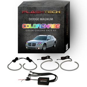 Dodge Magnum ColorChase LED Halo Headlight Kit 2005-2008