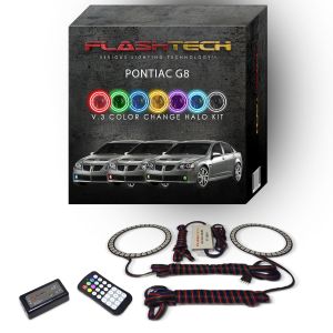 Pontiac G8 2008-2009 V.3 Fusion Color Change LED Halo Fog light Kit with Colorfuse RF Remote