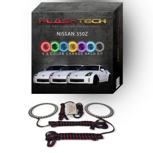 Nissan 350z V.3 Fusion Color Change LED Halo Headlight Kit 2006-2008