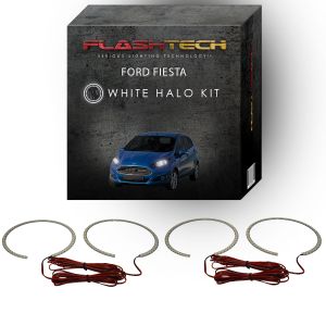 Ford Fiesta White LED Halo Headlight Kit 2011-2013