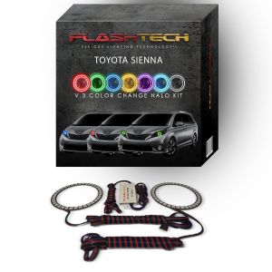 Toyota Sienna V.3 Fusion Color Change LED Halo Headlight Kit 2015-2016