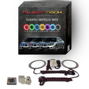 Subaru Impreza WRX 2006-2007 V.3 Fusion Color Change LED Halo Headlight Kit with IR Remote