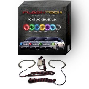 Pontiac Grand Am V.3 Fusion Color Change LED Halo Headlight Kit 1995-2005