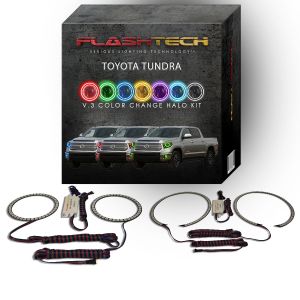 Toyota Tundra V.3 Fusion Color Change Headlight & LED Halo Fog Light Kit 2014-2015
