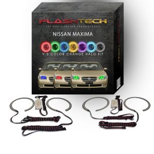 Nissan Maxima V.3 Fusion Color Change LED Halo Headlight Kit 2002-2003